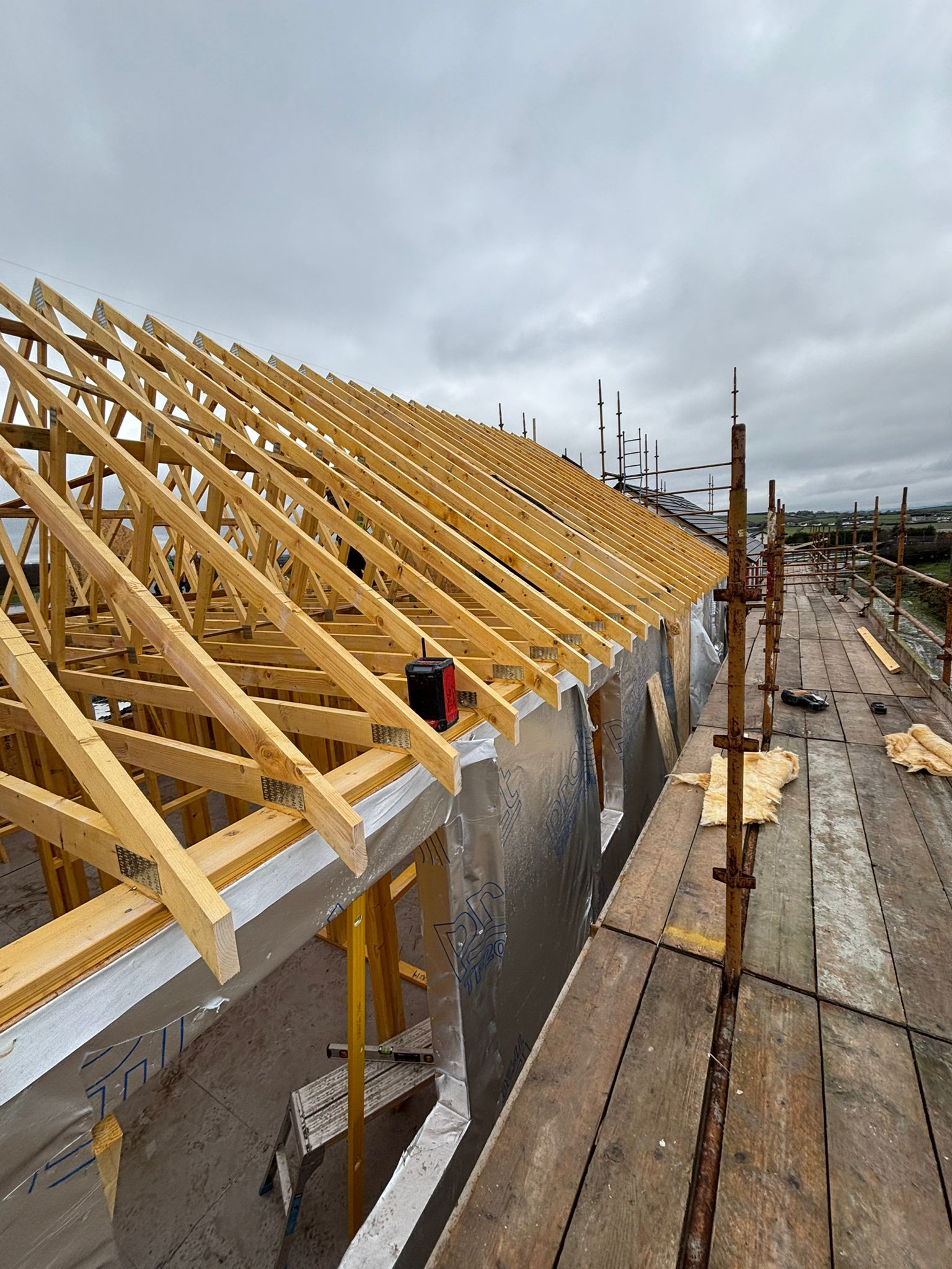 HBC Timberframe — roof pitch construction